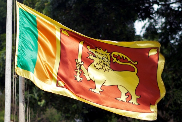 Sri Lankan flag.