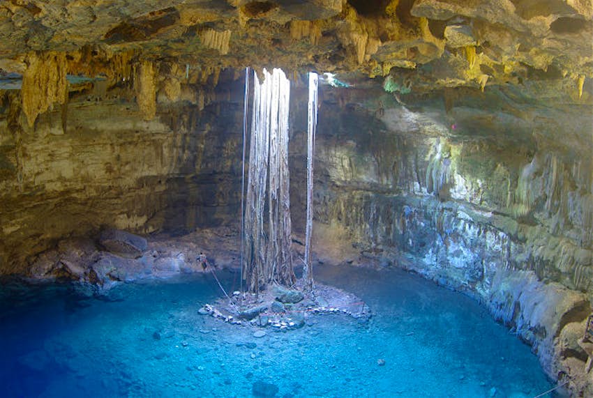 Travel News - Cenote in Mexico's Yucatán Peninsula. Cenote in Mexico's Yucatán Peninsula.