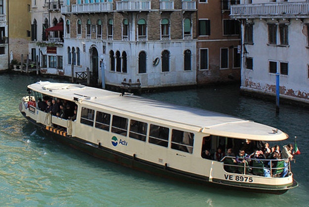 Water bus in Venice.