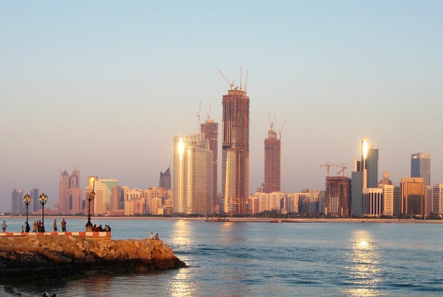 Abu Dhabi's skyline.