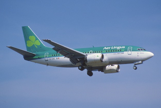 Aer Lingus jet in the sky