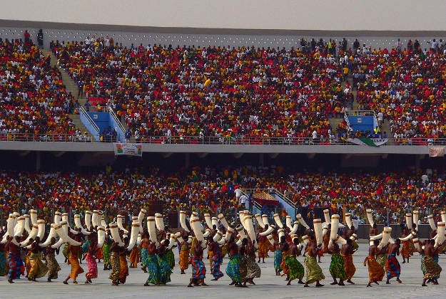Opening ceremony for the African Cup of Nations, 2008.