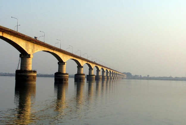 Bridge over the Brahmaputra river.