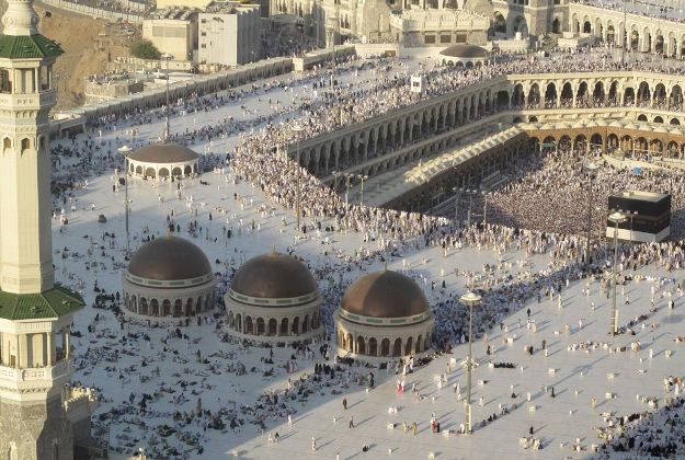 Extensions to the Grand Mosque deemed necessary to cope with increasing numbers of pilgrims and visitors.