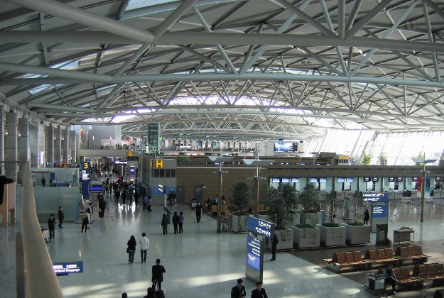 Incheon airport departure lounge.
