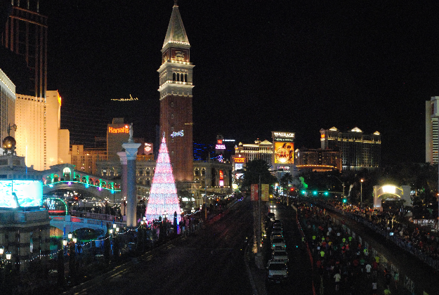 Last year's Rock 'n' Roll marathon and a half, Las Vegas.
