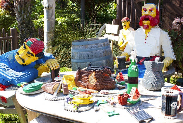 Lego pirate scene at the San Diego theme park.