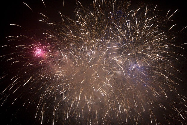 Fireworks display in Lewes.