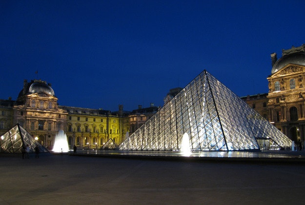 The Louvre, Paris attracts 8.5 million tourists through its doors each year