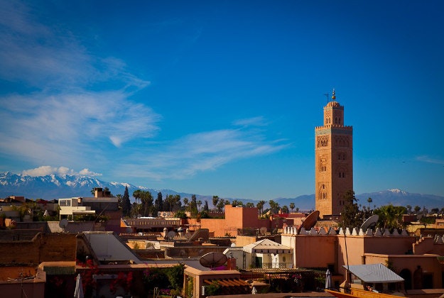 Marrakesh was hit by storms sweeping across southern Morocco.