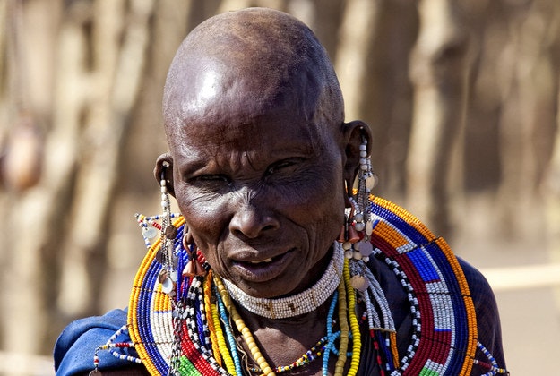 A member of the Masaai people of Tanzania.