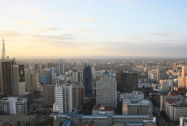 The city of Nairobi.