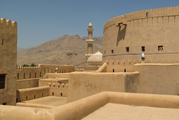 Prince Harry was filmed sword fighting whilst visiting the Nizwa Fort in Oman.