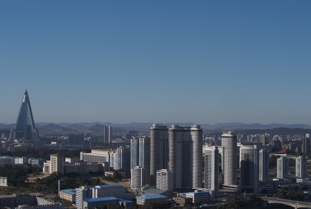 North Korea's capital city, Pyongyang.