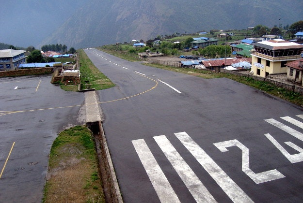 Lukla airport Nepal.