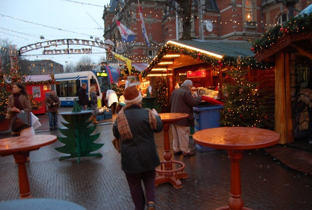 Christmas markets in Amsterdam.