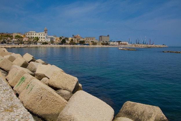 The coast of Bari.