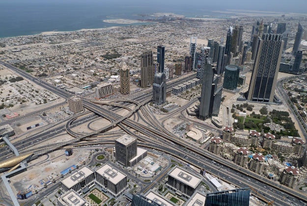 View of Dubai from the Burj Khalifa.