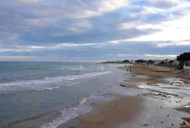 The coast of Castellon, Spain.