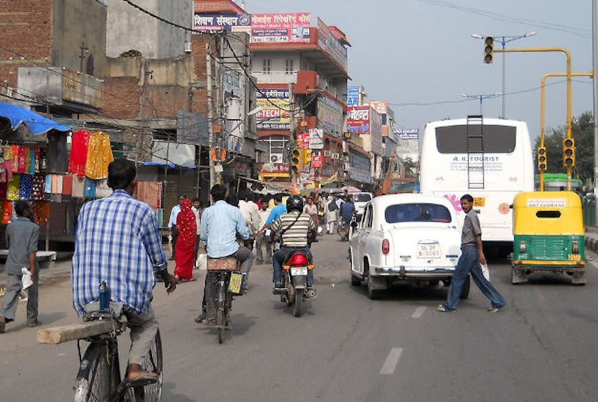 Traffic in Delhi.