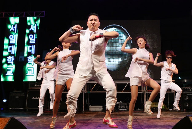 Psy performing hit song 'Gangnam Style'.