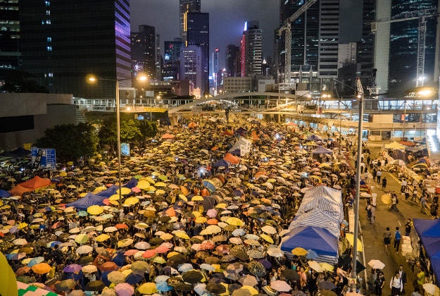 Scenes from the protests in Hong Kong.
