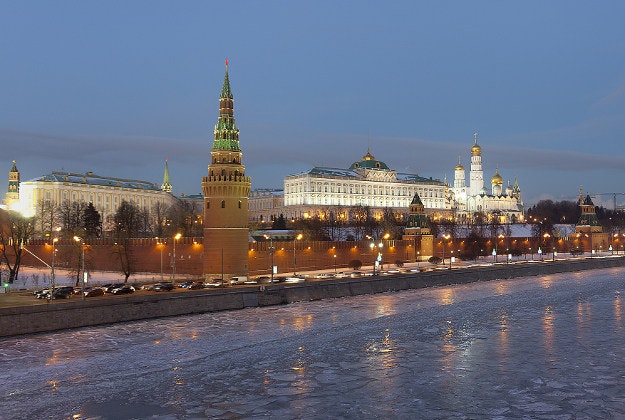 A view of the Kremlin in Moscow.