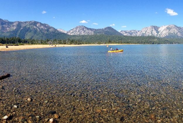 Normally traquil Lake Tahoe.