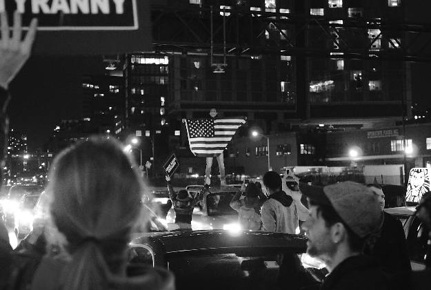 Ferguson protest in NYC in November 2014.
