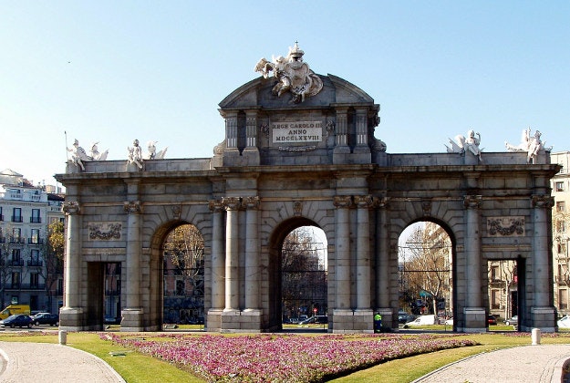 Puerta de Alcalá monument, Madrid.