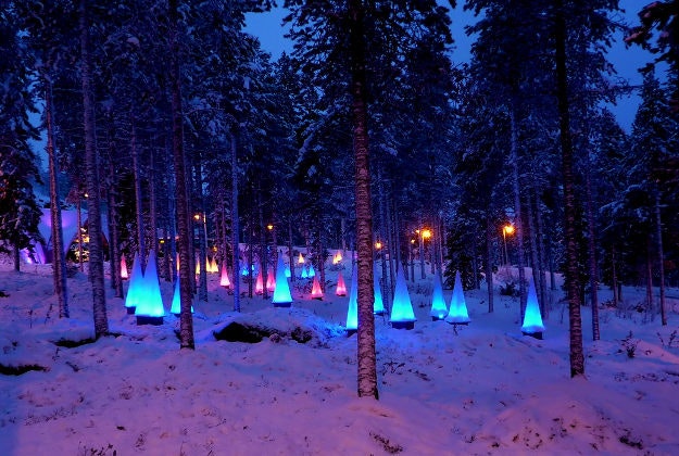 The entrance to Lapland's SantaPark.