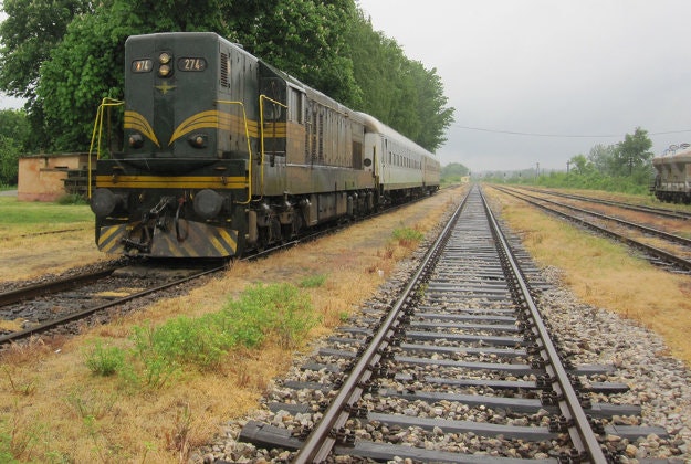 Railway lines in Serbia.