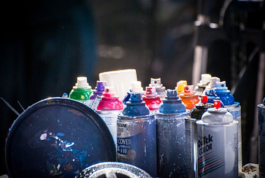 Travel News - Spray cans Over 7000 spray paint cans were used to make the world's longest graffiti scroll.