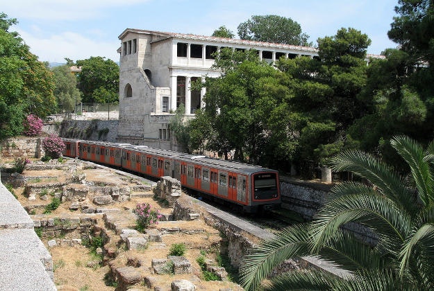 The Athens' Metro.