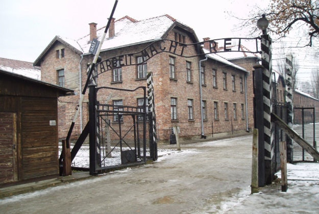 The gates of Auschwitz.