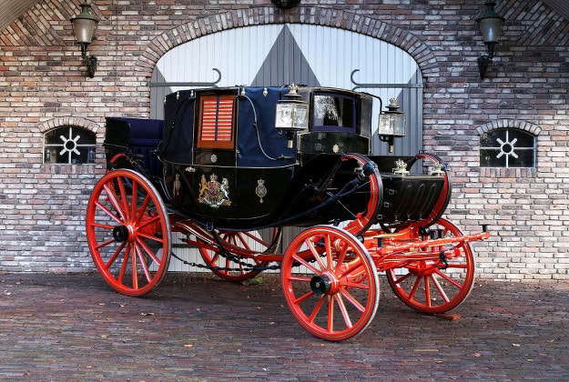 A horse-drawn carriage built for King William IV 