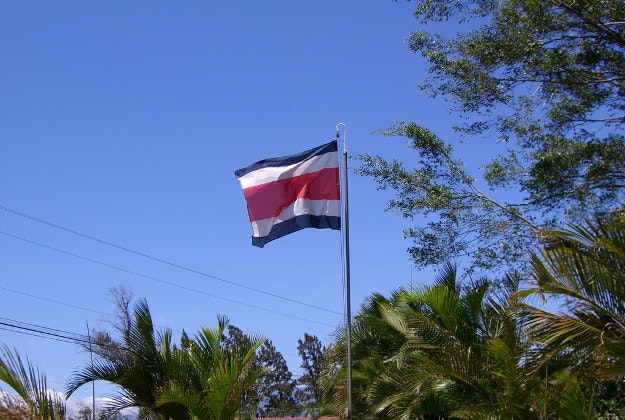 Costa Rica flag.