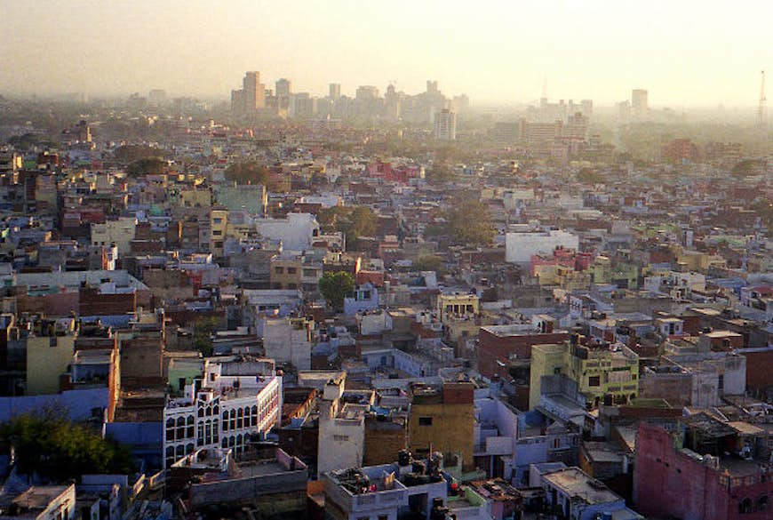 The rooftops of south Delhi.