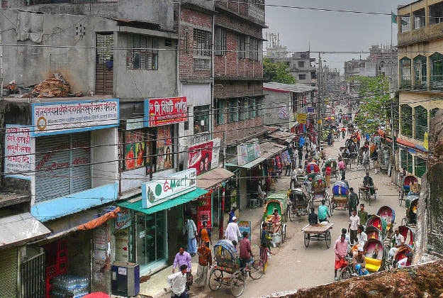 The streets of Old Town Dhaka.