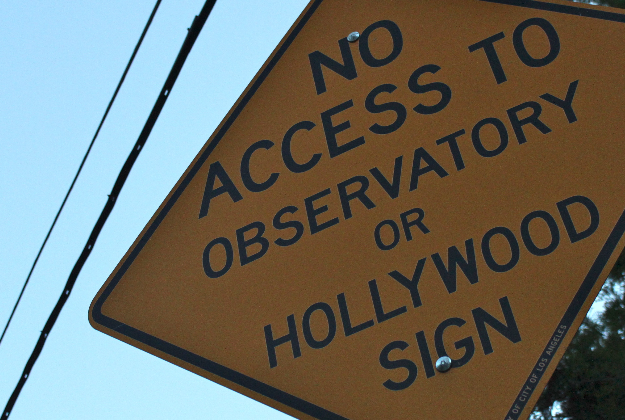 Locals frustrated by tourists accessing the Hollywood sign.
