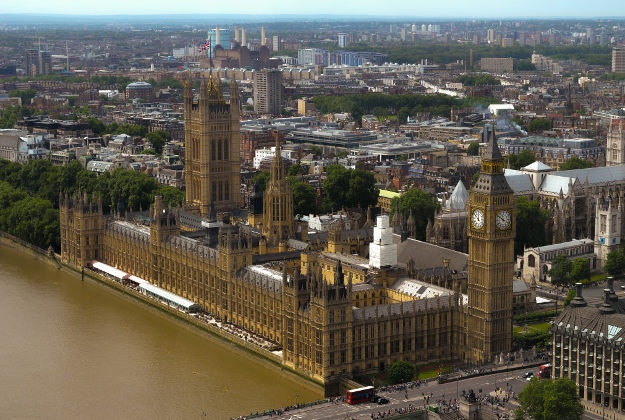 London's Houses of Parliament.