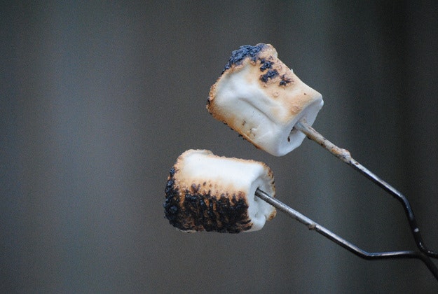 New Zealand daredevil roasts marshmallows over erupting volcano.