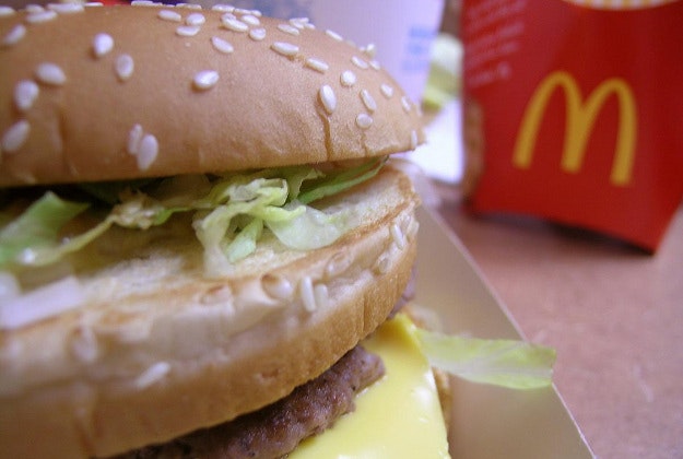 A McDonald's burger.