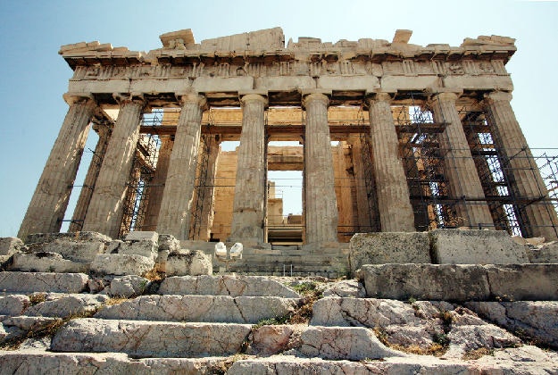 The Parthenon in Athens.