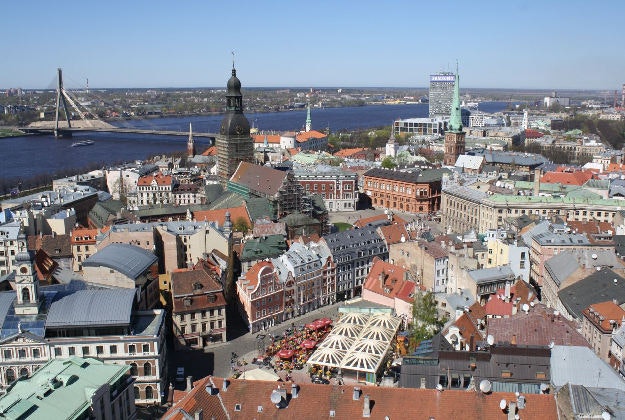 Latvia's capital, Rīga.