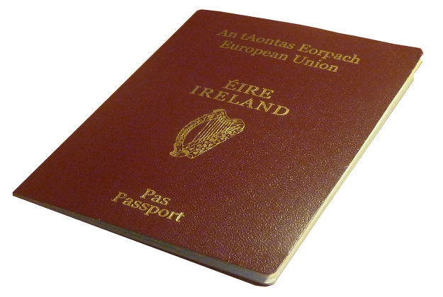 Traditional Irish passport