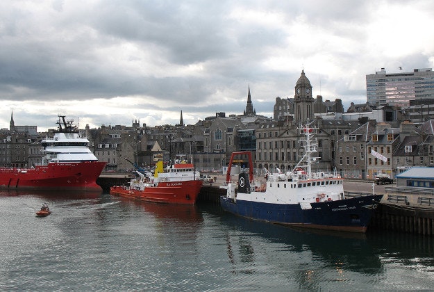 Aberdeen harbour.