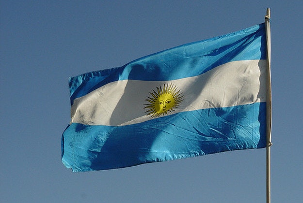Argentina flag.