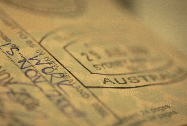 An Australian visa.
