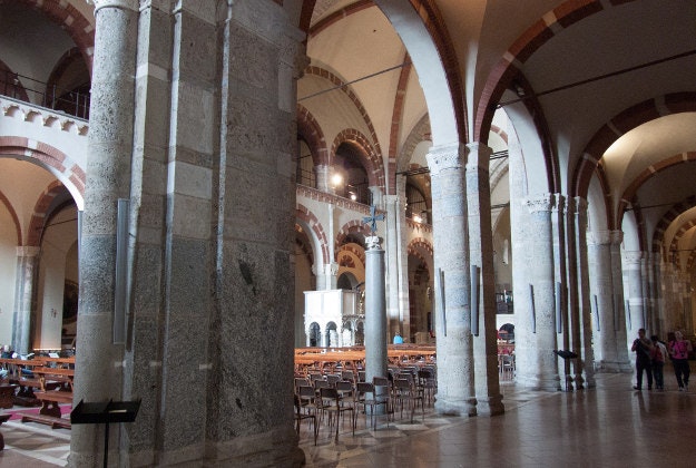 Inside the Basilica di Sant’Ambrogio, Milan.